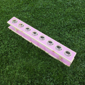 Pastellrosa vittringsstation med 8 hål från LG Apporter